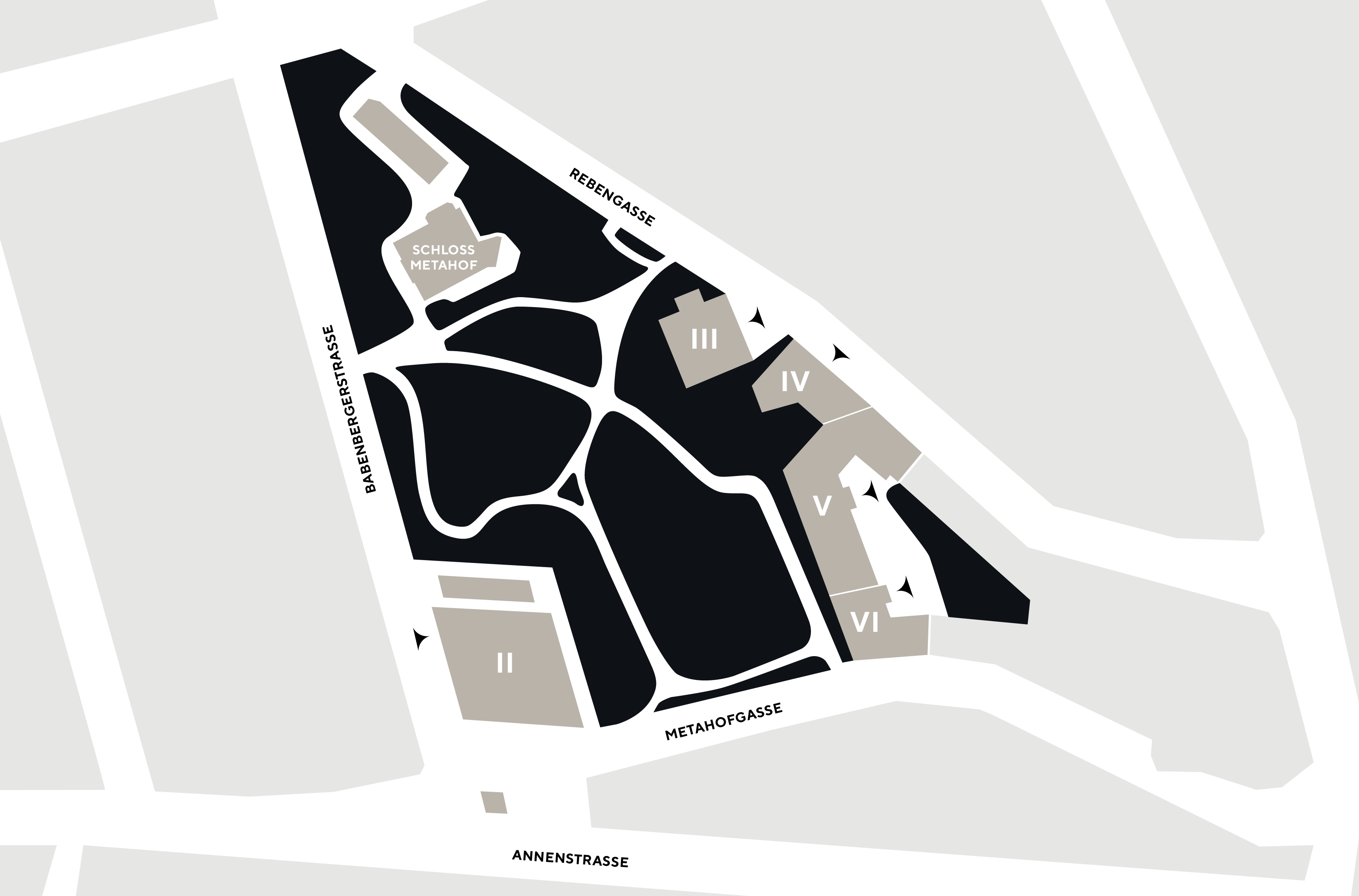 Campus Metahof Lageplan